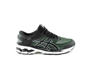 asics gel kayano 26 black green 1011A541 купить