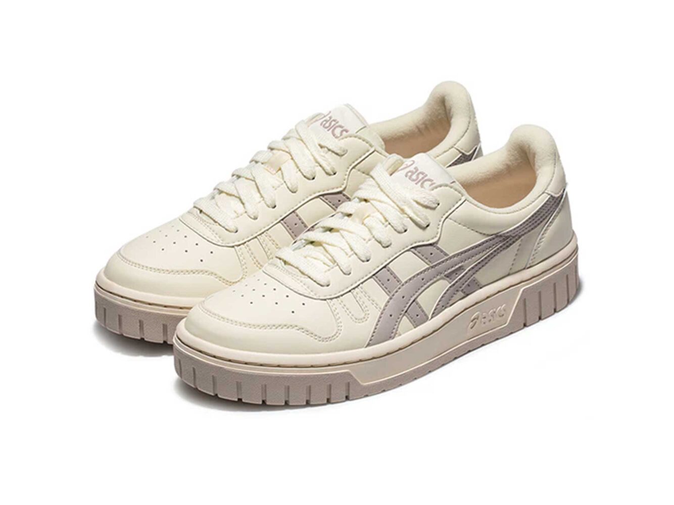 Asics Court Mz Sneakers Beige White Grey 1203A127_751 купить